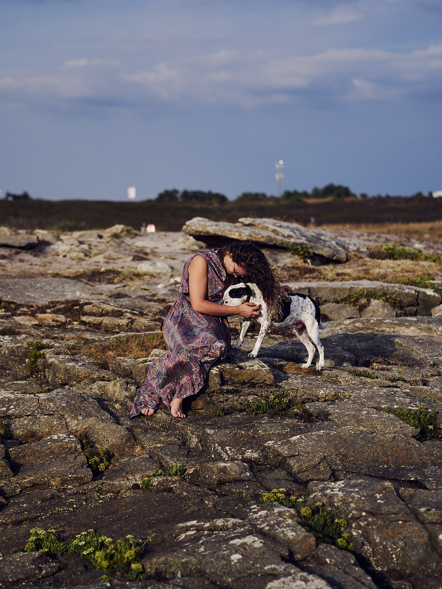 Portrait avec chien
