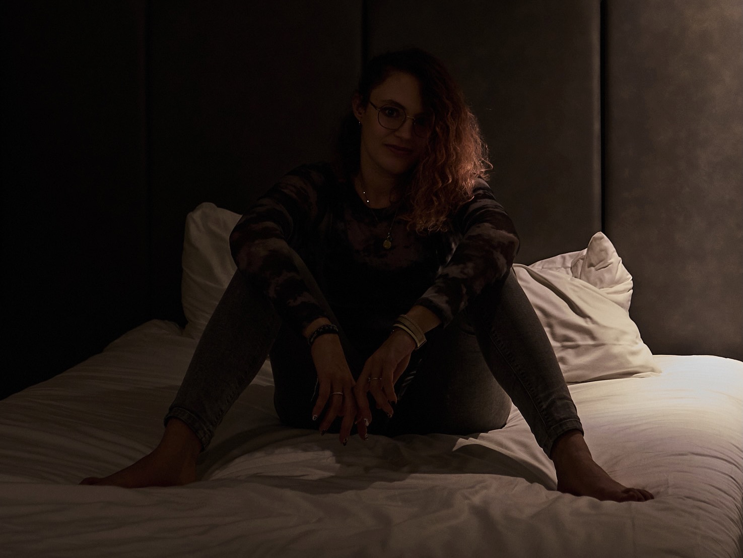 photo sombre de femme